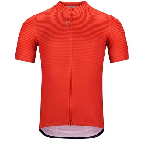 Odlo Men S Essentials Half Zip Jersey Firelight Bike