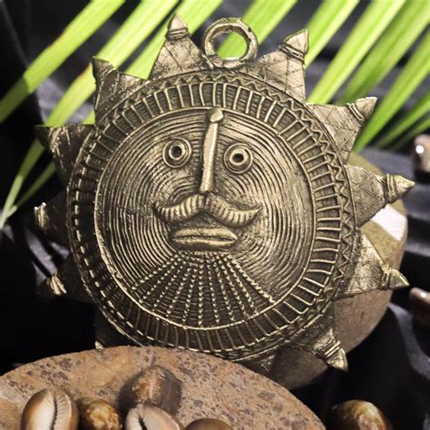 Dhokra Crafted Sun God Mask Utkalika Odisha