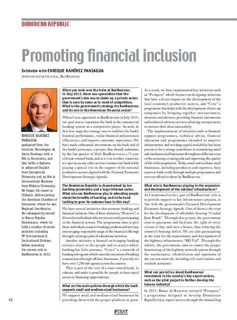 Promoting Financial Inclusion First Strategic Insight