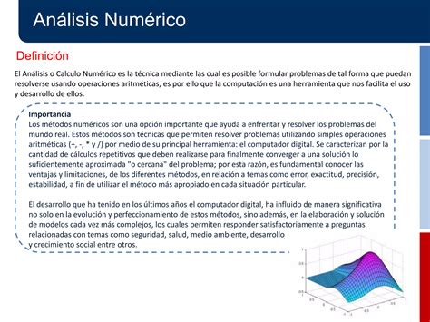 Calculo Numerico Y Manejo De Errores Ppt