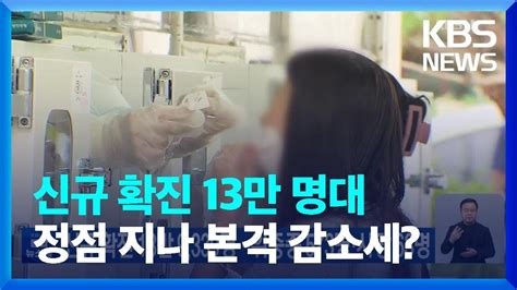 24일 0시 기준 코로나19 신규 확진 13만 9339명위중증 573명·사망 63명 Kbs 20220824