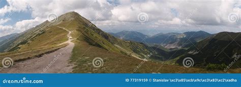 Nizke Tatry And Velka Fatra Mountains From Sedlo Okopy Saddle In Winter