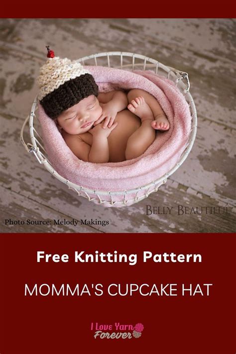 Free Knitting Pattern Momma S Cupcake Hat Free Knitting Cupcake