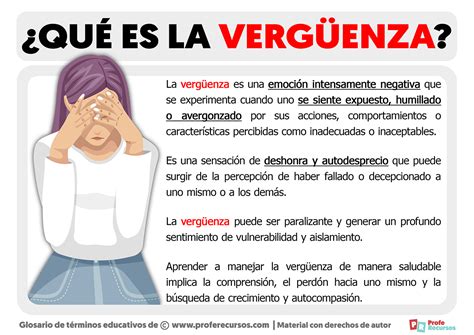 Qué Es La Vergüenza Definición De Vergüenza