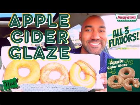 New Apple Cider Glaze Donuts Krispy Kreme Reviewing All New