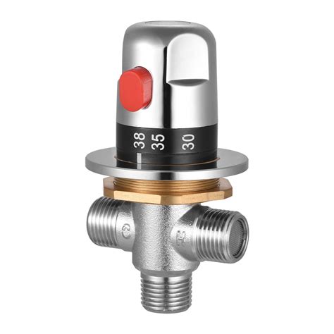 Thermostatic Temperature Control Valve Hot Cold Water Shower Mixer G Copper Mixing Valve