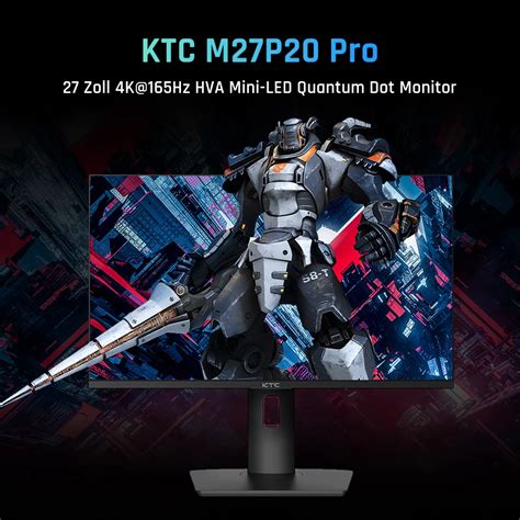 Ktc M P Pro Zoll Mini Led Gaming Monitor Schnelles Ips Panel