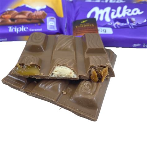 Milka Triple Caramel Triplo Caramelo 3 Tipos De Recheio De Caramelo