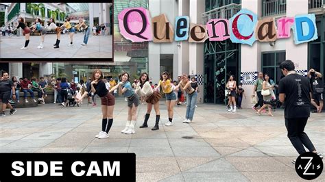 KPOP IN PUBLIC SIDE CAM 여자 아이들 G I DLE 퀸카 Queencard DANCE