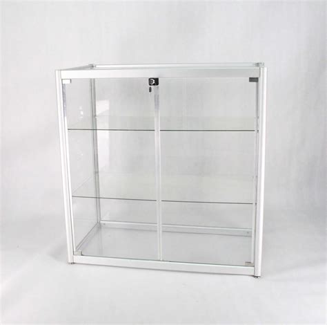 Fixturedisplays Aluminum Glass Display Showcase Sliding Door With Locks 102729