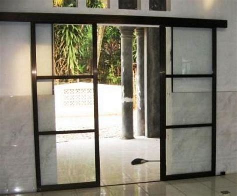 Contoh Pintu Dorong Kaca Minimalis Model Rumah