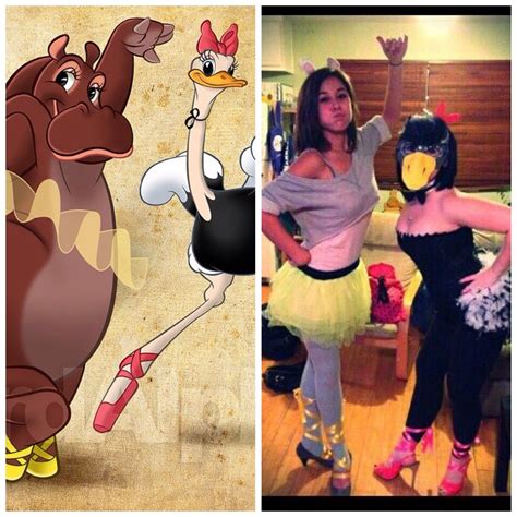 DIY Disney Fantasia costumes hippo and flamingo | Disney costumes for ...