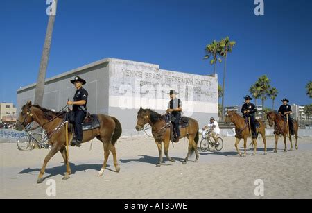 LAPD On The Beach At Venice Beach Venice Los Angeles California