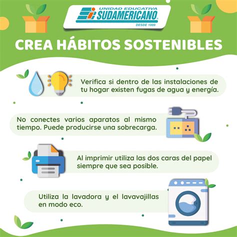 Crea hábitos sostenibles Unidad Educativa Sudamericano