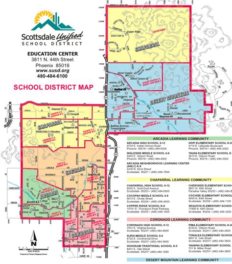 Scottsdale Unified School District Map Cindra Carmelina