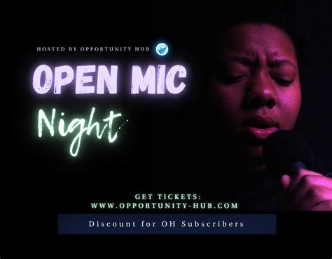 Open Mic Night Opportunity Hub