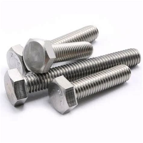 Round Stainless Steel Hex Bolt For Industrial Size M M At Rs