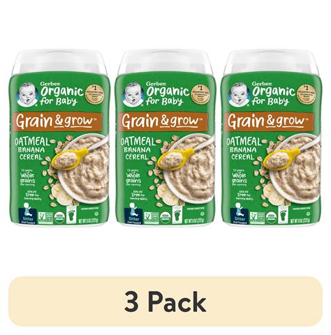 Gerber Nd Foods Organic For Baby Grain Grow Oatmeal Baby Cereal