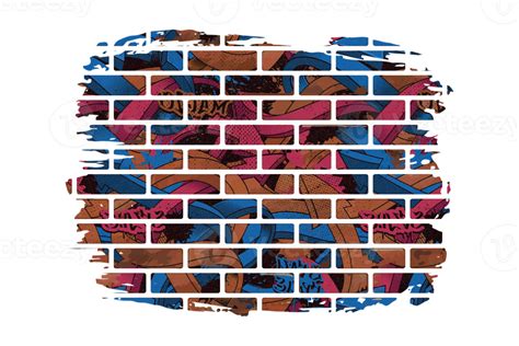 Graffiti Brick Wall Sublimation Clipart Png 21444066 Png