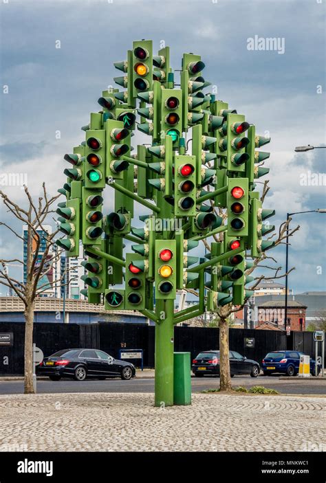 Traffic Light Tree Sculpture By The French Sculptor Pierre Vivant