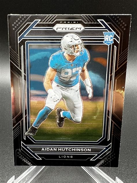 Panini Chronicles Aidan Hutchinson Prizm Black Rookie Rc Pb