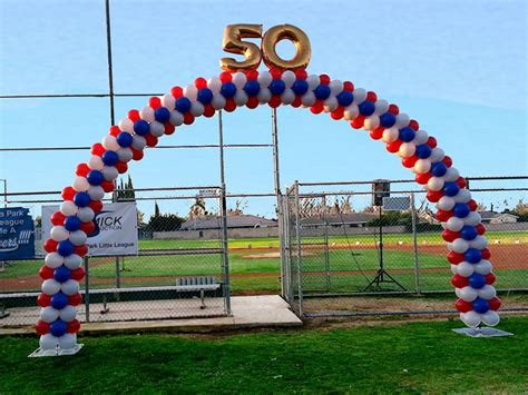 Red White And Blue Balloon Decorations Balloon Arch Balloons