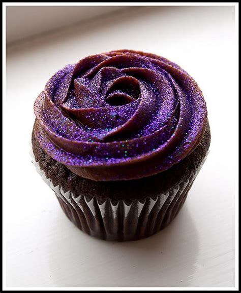 Purple Glitter Cupcakes Sparkly Pinterest