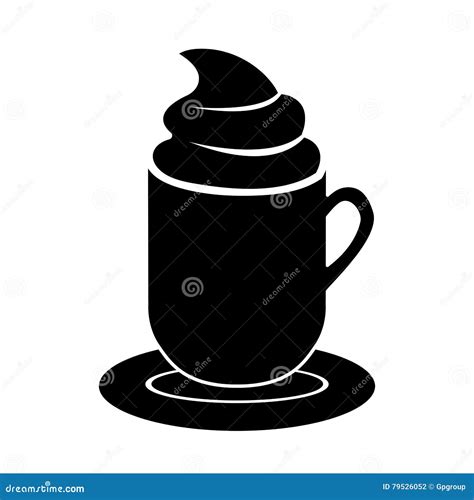 Mug With Hot Beverage Icon Image Stock Vector Illustration Of Clear Clean