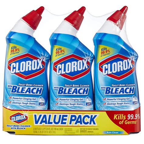 티몬월드 클로락스 변기 세정제 709ml 3팩 레인 클린 Clorox Toilet Bowl Cleaner With Bleach Rain 생활용품