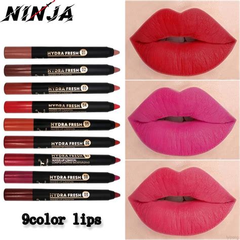Hot 9 ส Matte Velvet Long Lasting ลปสตกปากกา เซกซ Red Shaping Lip Liner กนนา Non