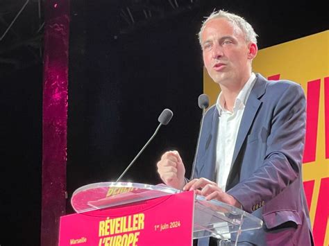 Élections Européennes Meeting à Marseille De Raphaël Glucksmann Tête De Liste Réveiller L