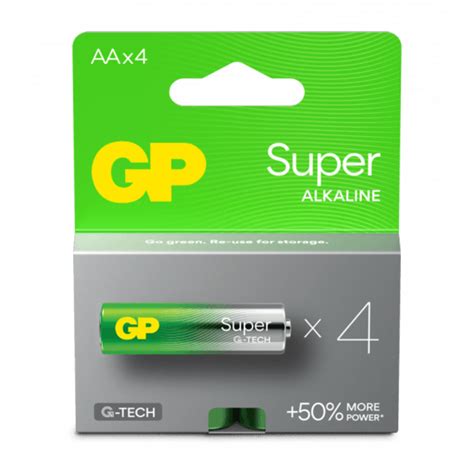 Köp Gp Batteries Super Alkaline Aa Batteri 15alr6 4 Pack På