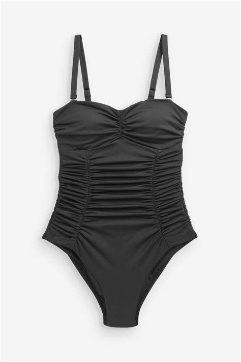 Buy Tummy Control Ruched Bandeau Swimsuit From Next Ireland