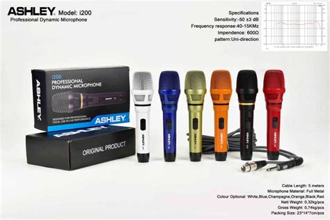 Jual Microphone Ashley I I Mic Kabel Dynamic Original Di Seller