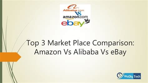 Top 3 market place comparison amazon vs alibaba vs ebay