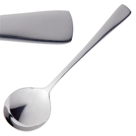 Olympia Clifton Soup Spoons 12 Pack C445 Nisbets