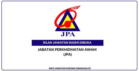 Permohonan Jawatan Kosong Jabatan Perkhidmatan Awam JPA Penolong