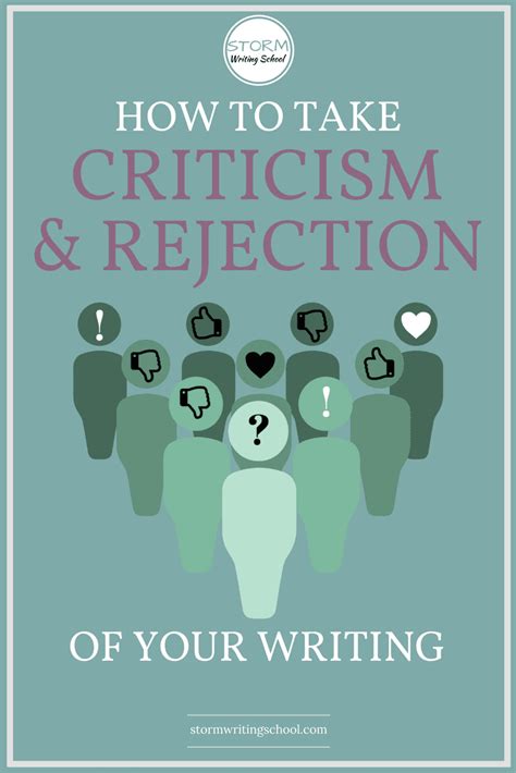 Dealing With Criticism And Rejections Storm Writing School