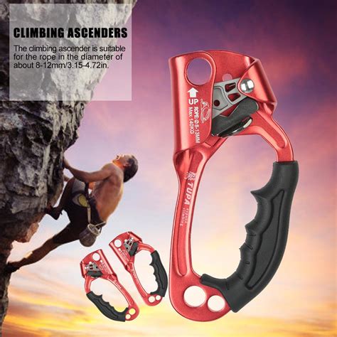 Climbing Hand Ascender Right Left Rappelling Gear Grandado