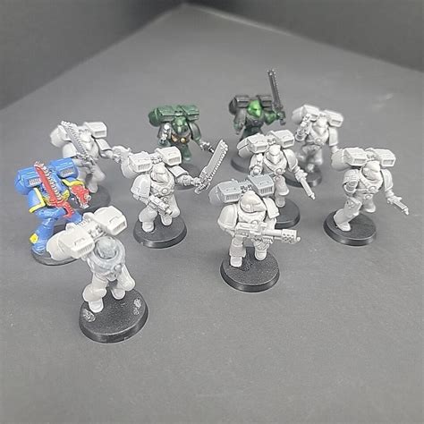 Space Marine Assault Squad With Jump Packs Warhammer 40k Flamer Mkvi Ebay