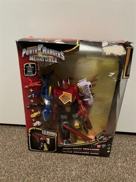 POWER RANGERS DX Gosei Megaforce Megazord Komplett Im Karton Sabans