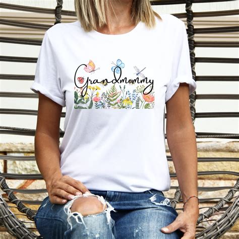 Grandmommy T Shirt Shirt For Grandmom Grandmother Tee Gift For