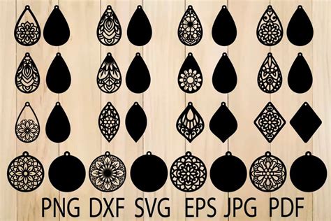 Free Earring Svg Patterns Free Svg Cut Files Appsvg