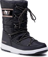 Moon Boot Niegowce Jr G Quilted Wp D Black Copper Ceny