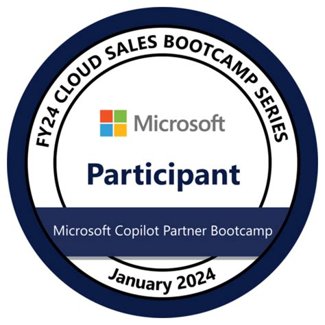 Microsoft Copilot Partner Bootcamp Fy Participant Credly