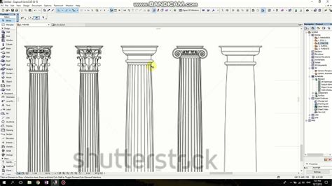 Archicad Tutorial How To Make A Classic Greek Column Youtube