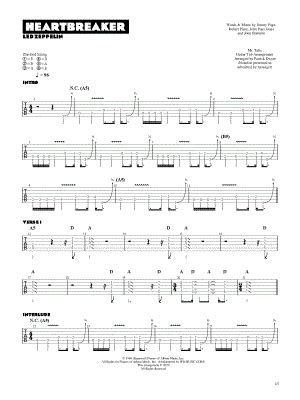 Heartbreaker Sheet Music Arrangements Available Instantly