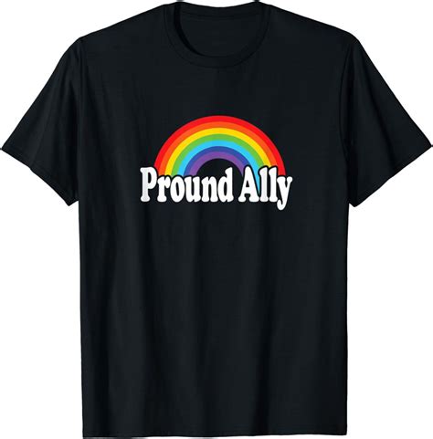 Ally Pride Flag T Shirt Pround Ally Rainbow Flag Gay Pride Ally Lg Sold