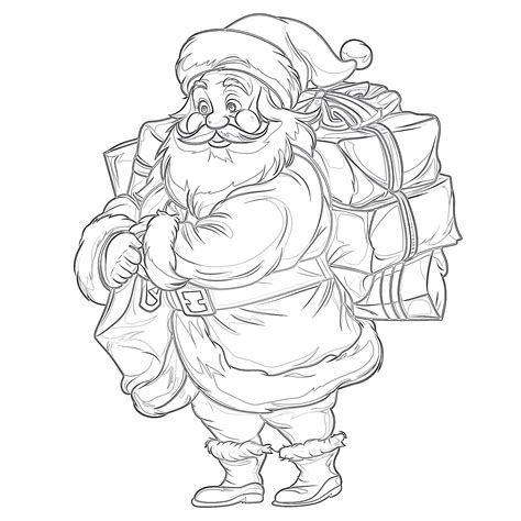Santa Claus Coloring Pages Free Printables - Free Printable Online