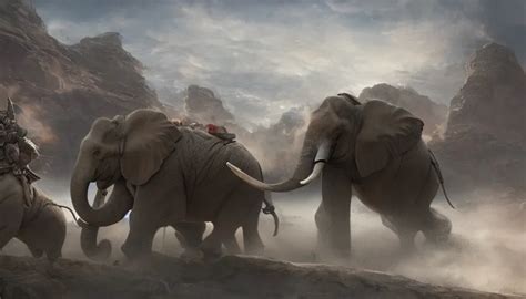 Matte Painting Of A Beautiful Fight Scene Of Two Stable Diffusion